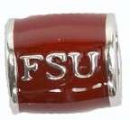 FSU Seminole 925 SIlver Teagan bead fits All Bracelets  