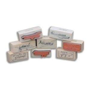  Aviation Rubber Stamp Born to Fly 