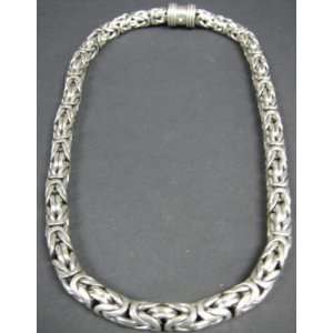  Orb Silversmiths Borobudur Mens 18 Silver Necklace 
