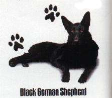 GERMAN SHEPHERD (BLACK) DOG CARDIGAN SWEATER  