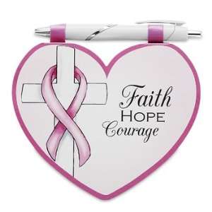   & Pen   Pink Ribbon   Hope Courage  Mark Words 68060