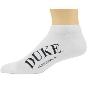  Duke Blue Devils White Team Name Ankle Socks Sports 