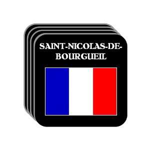 France   SAINT NICOLAS DE BOURGUEIL Set of 4 Mini Mousepad Coasters