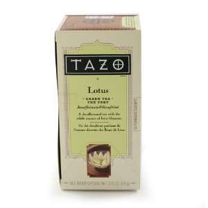 Tazo Lotus Green Tea   24 Bags (1.7 ounce):  Grocery 