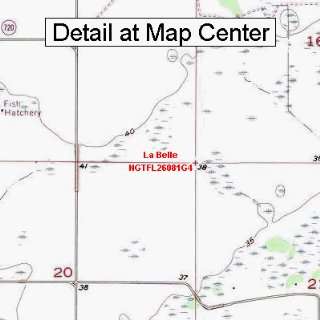  USGS Topographic Quadrangle Map   La Belle, Florida 