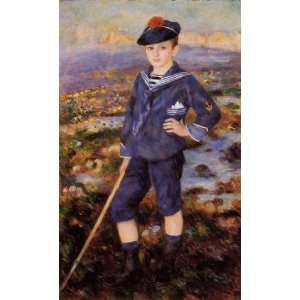 Oil Painting: Sailor Boy (Robert Nunes): Pierre Auguste Renoir Hand Pa 