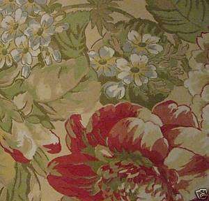 York Wallpaper Border Tan w/ Floral Print  
