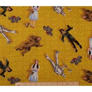  Characters on Yellow Brick Fabric Arts, Crafts & Sewing