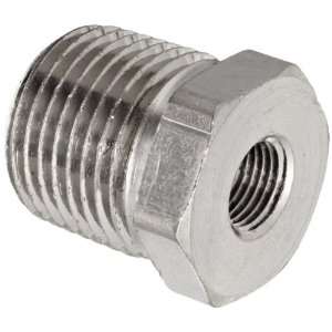 Polyconn PC110NB 82 Nickel Plated Brass Pipe Fitting, Hex Bushing, 1/2 