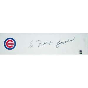  Greg Maddux and Kerry Wood Chicago Cubs Autographed Logo 