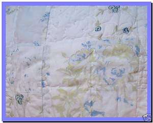 Rachel Ashwell QUILT blue rose floral patchwork Twin  