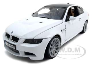 BMW M3 E92 COUPE WHITE 1:18 DIECAST MODEL CAR  