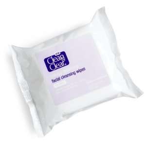  Clean & Clear Makeup Dissolving Facial Cleansing Wipes, 25 Wipes 