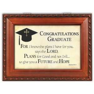  Music Box With Congratulations Graduate Insert Plays Irish Lullaby 