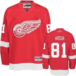  Marian Hossa Reebok NHL  Red  Premier Detroit Red Wings 