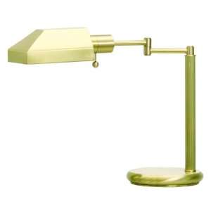   Desk Lamp with Cylindrical Metal Shade, Satin Brass: Home Improvement