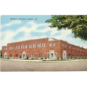   Vintage Postcard Memorial Coliseum   Marion Indiana 