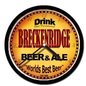  BRECKENRIDGE beer and ale cerveza wall clock: Everything 