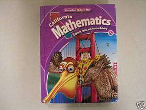 California Mathematics concepts skills 5 Macmillan 2009  