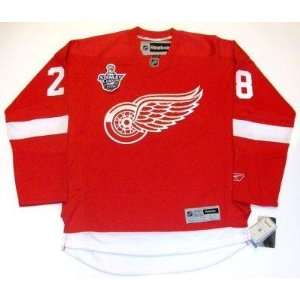  Brian Rafalski Detroit Red Wings 08 Cup Jersey Real Rbk 