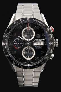 Tag Heuer Carrera CV2A10 Stainless Steel Mens Chronograph Watch 