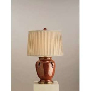  Currey and Company 6492 1 Light Beasley Table Lamp, Brick 