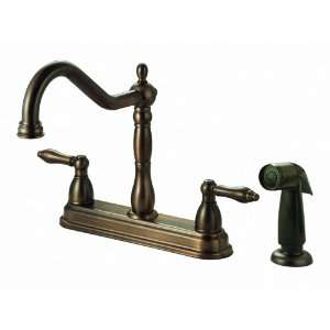 Ultra Hardware 27526 Tajo Double Handle Centerset Kitchen Faucet with 