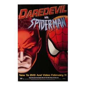  DAREDEVIL VS. SPIDER MAN (DVD POSTER) Movie Poster: Home 