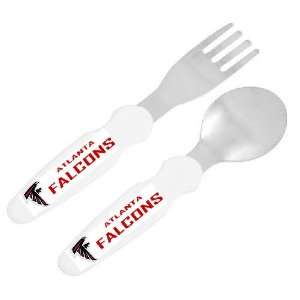  NFL ATLANTA FALCONS Stainless Steel Fork & Spoon Set: Baby