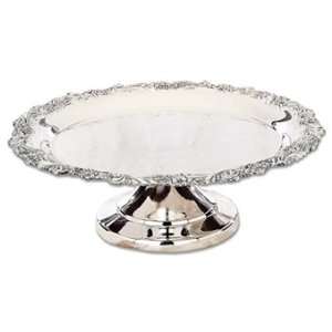   Reed & Barton Burgundy Footed Cake Plate: Kitchen 