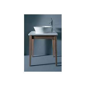   Washbowl Wash Table withLeft Tap   Hole and Wooden Console Base D16049