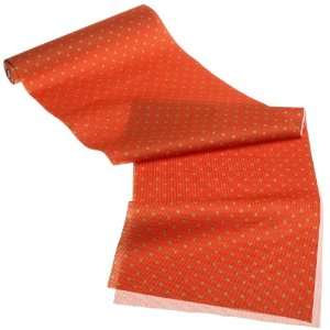   with Caspari Dots Paper Table Runner, Orange and Gold