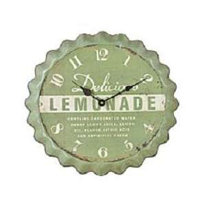 Lemonade Bottle Top Metal Wall Clock Kitchen:  Kitchen 