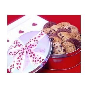 Chip N Dough Hearts of Affection Tin   16 Large Gourmet Cookies 