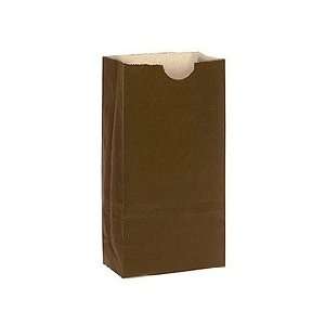  Self Standing Paper Goodie Bag   Dark Chocolate Brown   25 