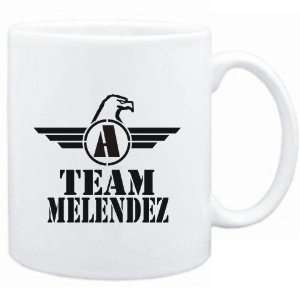  Mug White  Team Melendez   Falcon Initial  Last Names 