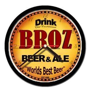  BROZ beer and ale cerveza wall clock: Everything Else