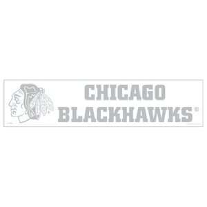 NHL Chicago Blackhawks 4x16 Die Cut Decal:  Sports 