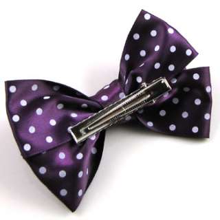   FREE SHIPPING, 1 pc fashion bow tie silk fabric hair clamp clip  