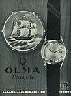 Olma Watch Company 1965 Swiss Ad Fleurier Switzerland Suisse Advert