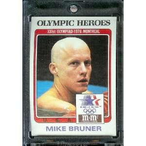 1984 Topps M&M Mike Bruner Swimming Olympic Heroes Trading 