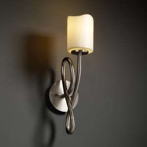 com CandleAria Capellini One Light Wall Sconce Metal Finish Brushed 