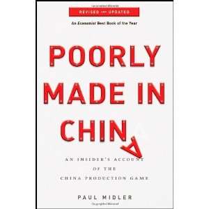   Account of the China Production Game [Paperback] Paul Midler Books