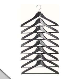 Småland Böna IKEA   BUMERANG Curved clothes hanger, black (8 hangers 