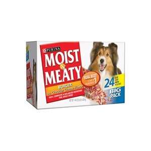  Purina Moist & Meaty Burger with Cheddar Cheese Dog Food 9 