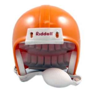  Riddell Blank Mini Football Helmet Shell   Orange: Sports 