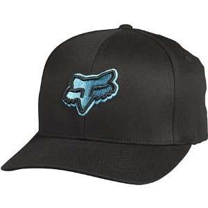 Fox Racing Suprano Mens Flexfit Fashion Hat/Cap   Color: Black/Blue 