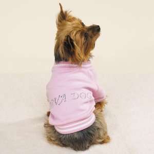  Pink Diva Dog T Shirt with Rhinestones  Size: Medium 