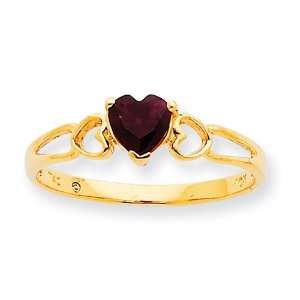  14k Garnet Birthstone Ring Jewelry