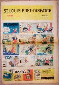St. LOUIS POST DISPATCH SUNDAY COMICS 11/13 1966 Batman  
